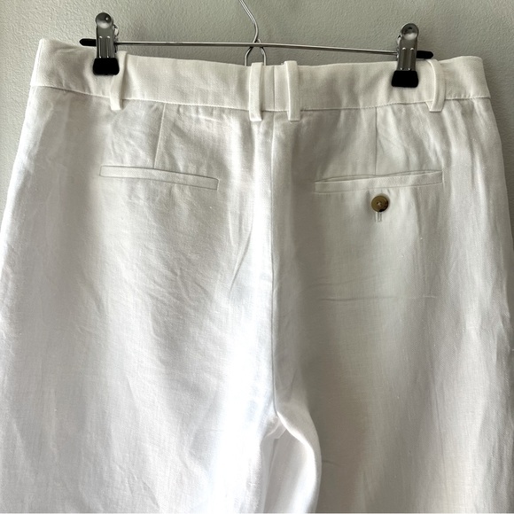 J.Crew•Wide Leg Linen/Cotton CropTrousers•sz 8 - Picture 2 of 11